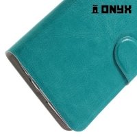 Чехол книжка для LG K8 K350E - Голубой