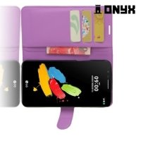 Чехол книжка для LG Stylus 3 M400DY - Фиолетовый