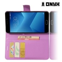 Чехол книжка для Meizu M5 Note - Фиолетовый