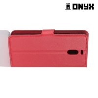 Чехол книжка для Meizu M6 Note - Красный