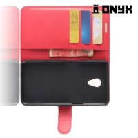 Чехол книжка для Meizu M6s - Красный
