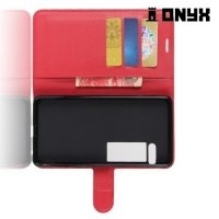 Чехол книжка для Meizu Pro 7 Plus - Красный