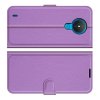 Чехол книжка для Nokia 1.4 отделения для карт и подставка Фиолетовый