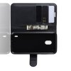 Чехол книжка для Nokia 2.2 отделения для карт и подставка Черный