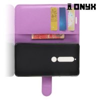 Чехол книжка для Nokia 6.1 - Фиолетовый