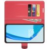 Чехол книжка для OnePlus 9R отделения для карт и подставка Красный