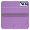 Чехол книжка для OnePlus Nord 2 5G отделения для карт и подставка Фиолетовый