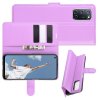 Чехол книжка для Oppo A72 отделения для карт и подставка Фиолетовый