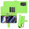 Чехол книжка для Realme 7 Pro отделения для карт и подставка Зеленый