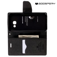 Чехол книжка для Samsung Galaxy A5 2017 SM-A520F Mercury Goospery - Черный