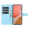 Чехол книжка для Samsung Galaxy A72 отделения для карт и подставка Синий