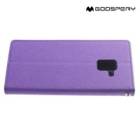 Чехол книжка для Samsung Galaxy A8 Plus 2018 Mercury Goospery - Фиолетовый