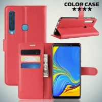 Чехол книжка для Samsung Galaxy A9 2018 SM-A920F - Красный