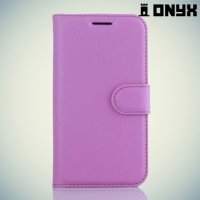 Чехол книжка для Samsung Galaxy J1 2016 SM-J120F - Фиолетовый