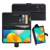 Чехол книжка для Samsung Galaxy M32 отделения для карт и подставка Черный
