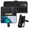 Чехол книжка для Samsung Galaxy S21 Plus / S21+ отделения для карт и подставка Черный