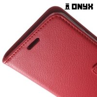 Чехол книжка для Samsung Galaxy S7 - Красный