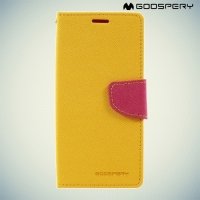 Чехол книжка для Samsung Galaxy S8 Mercury Goospery - Желтый