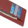 Чехол книжка для Sony Xperia 10 II отделения для карт и подставка Коричневый