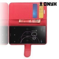 Чехол книжка для Sony Xperia XZ1 Compact - Красный