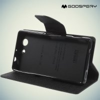 Чехол книжка для Sony Xperia Z3 Compact D5803 Mercury Goospery - Черный