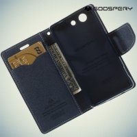 Чехол книжка для Sony Xperia Z3 Compact D5803 Mercury Goospery - Бирюзовый