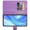 Чехол книжка для Xiaomi Mi 11 Lite отделения для карт и подставка Фиолетовый