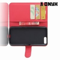 Чехол книжка для Xiaomi Mi 6 - Красный