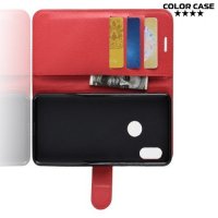Чехол книжка для Xiaomi Mi A2 / Mi 6X - Красный