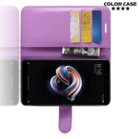 Чехол книжка для Xiaomi Mi A2 / Mi 6X - Фиолетовый