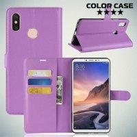 Чехол книжка для Xiaomi Mi Max 3 - Фиолетовый