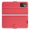 Чехол книжка для Xiaomi Redmi 10 отделения для карт и подставка Красный