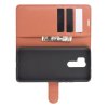 Чехол книжка для Xiaomi Redmi 9 отделения для карт и подставка Коричневый