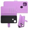 Чехол книжка для Xiaomi Redmi 9C отделения для карт и подставка Фиолетовый