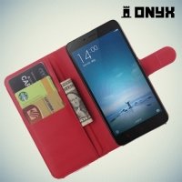 Чехол книжка для Xiaomi Redmi Note 2 - Красный