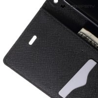 Чехол книжка для Xiaomi Redmi Note 2 Mercury Goospery - Черный