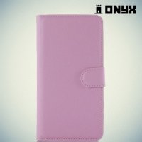 Чехол книжка для Xiaomi Redmi Note 3 - Розовый