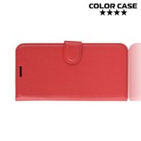 Чехол книжка для Xiaomi Redmi Note 6 / Note 6 Pro - Красный