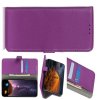 Чехол книжка для Xiaomi Redmi Note 9 Pro отделения для карт и подставка Фиолетовый
