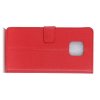 Чехол книжка для Xiaomi Redmi Note 9 Pro отделения для карт и подставка Красный
