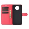 Чехол книжка для Xiaomi Redmi Note 9T отделения для карт и подставка Красный