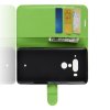 Чехол книжка кошелек с отделениями для карт и подставкой для HTC U12 Plus - Зеленый