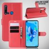 Чехол книжка кошелек с отделениями для карт и подставкой для Huawei P20 lite (2019) / nova 5i - Красный