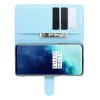 Чехол книжка кошелек с отделениями для карт и подставкой для OnePlus 7T Pro - Синий