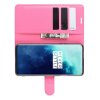 Чехол книжка кошелек с отделениями для карт и подставкой для OnePlus 7T Pro - Светло-Розовый
