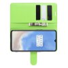 Чехол книжка кошелек с отделениями для карт и подставкой для OnePlus 7T - Зеленый