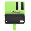 Чехол книжка кошелек с отделениями для карт и подставкой для Samsung Galaxy A01 - Зеленый