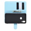 Чехол книжка кошелек с отделениями для карт и подставкой для Samsung Galaxy A10s - Синий
