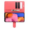 Чехол книжка кошелек с отделениями для карт и подставкой для Samsung Galaxy A21 - Красный
