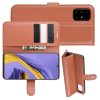 Чехол книжка кошелек с отделениями для карт и подставкой для Samsung Galaxy A51 - Коричневый